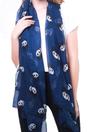 Navy Blue Panda Lightweight Scarf, Image 2 of 2