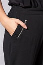 Black 25 Inch Tie Front Jogger, Image 4 of 4