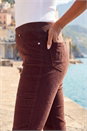 Chocolate Corduroy Straight Stretch Trouser, Image 4 of 4