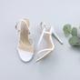 White AJVANI White Party Barely There Strappy High Heels, Image 4 of 6