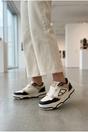 Black iKrush Black Cordelia Two Tone Panel Chunky Trainers, Image 5 of 5
