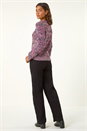 MAGENTA Crew Neck Tape Yarn Knit Jumper, Image 3 of 5