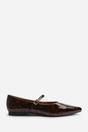 Tortoishell Novalee Pointed Toe Mary Jane Front Strap Ballet Flats, Image 2 of 7