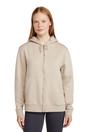 Beige Penzance Full Zip Hoodie, Image 1 of 3