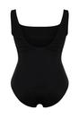 Black Square Neck Shaping Classic Swimsuit, Image 3 of 4