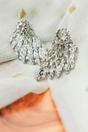 Silver Guardian Angel Wings Everyday Bar Ear Screw Studs Earrings, Image 2 of 3