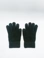 Khaki SVNX Khaki Ribbed Knitted Gloves, Image 1 of 2