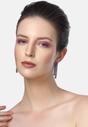 Lilac Diva Asymmetric Dangler Earrings, Image 4 of 5