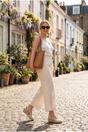 Beige Tula Rhinestone Trim Espadrille Wedges, Image 5 of 5