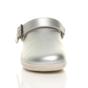 Silver AJVANI Silver Low Wedge Slingback Clogs Mules, Image 6 of 6