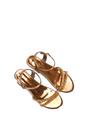 Rose 'Sammy' Diamante Mid Heel Strappy Wedge Sandals, Image 6 of 6