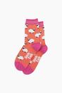 Orange Sheep Bamboo Socks in Orange, Image 3 of 4