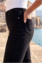 Black Corduroy Straight Stretch Jean Trouser, Image 4 of 4