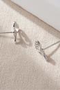 Silver Sterling Silver Tulip Flower Studs, Image 3 of 3