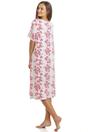 Pink Camille Lingerie Pink Spandex Short Sleeve Nightdress, Image 2 of 4