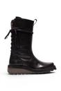 Black Womens Leather Calf Long Boots-HEIG229, Image 1 of 5