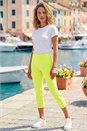 Lime Cropped Stretch Trouser, Image 4 of 4