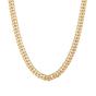 Gold 18ct Gold Plated Miami Chain Necklace, Image 1 of 1