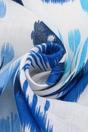 Blue Sarta Blue Abstract Ikat Lightweight Scarf, Image 2 of 3