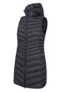 Black Florence Padded Long Gilet, Image 4 of 5