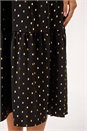 Black Polka Dot Halter Neck Midi Dress, Image 5 of 5