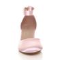 Light Pink AJVANI Light Pink Mid Block Heel Ankle Strap 2 Part Heels, Image 6 of 6