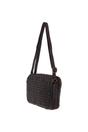 Dark Brown 'Perfezione' Three Section Vintage Woven Leather Shoulder Bag, Image 2 of 3