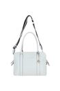 White Ashwood Leather White 'Cuore di Cuoio' 3 Section Large Leather Handbag, Image 2 of 4