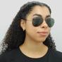 Grey Aviator Gunmetal Green Aviator 3025 Sunglasses, Image 8 of 8