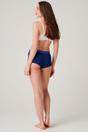 Midnight Blue Pack of Three "Citron Blue" Cotton Hipster Boxer Briefs, Image 4 of 8