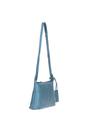 Blue 'Dublin' Elegant Real Leather Crossbody Bag, Image 4 of 5