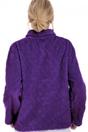 Purple Camille Lingerie Purple Supersoft Diamond Print Button Up Bed Jacket, Image 3 of 4