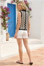 Black Crochet Knit Vest Top, Image 3 of 4