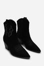 Black Seraphina Cowboy Boots Ankle Length Western Block Heel, Image 4 of 5