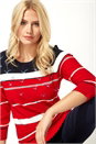 Red Nautical Bird Embroidered Stripe Jumper, Image 1 of 5