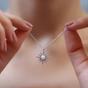 Silver White Opal Sun Sterling Silver Necklace and Earrings Set, Image 2 of 2