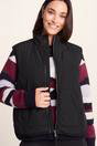 Black Juni Relaxed Fit Shower Resistant Gilet, Image 5 of 6