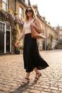 Black Cordelia Woven Espadrille Wedge Sandals, Image 5 of 5
