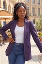 Purple Tailored Collar & Revere Blazer, Image 1 of 4