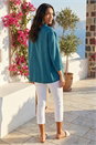 Teal Relaxed Textured Blazer , Image 3 of 5
