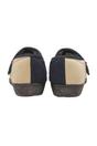 Blue Ladies Adjustable Wide Fit Floral Slippers, Image 2 of 5