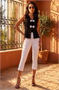 Black Dusk Bow Detail Waistcoat, Image 2 of 4