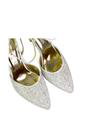 Ivory XY LONDON Ivory 'Indyah' Diamante 2 Part Shoes Ankle Strap Stiletto High, Image 4 of 5