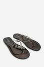 Black Chandler Jelly Thong Flip Flop Sandals, Image 4 of 6