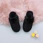 Black AJVANI Black Glitter Knitted Mules Slippers, Image 3 of 5