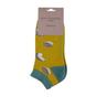 Mustard Bamboo Breathable Trainer Socks, Image 5 of 5