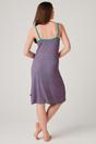Teal British Boxers Teal "Spectra Leopard" Bamboo Strappy Nightdress, Image 3 of 4