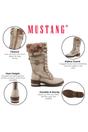 White Womens Mid-Calf Winter Boots-M0082003, Image 3 of 7