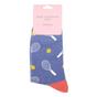 Denim Novelty Bamboo Socks with Tennis Rackets, Image 3 of 3