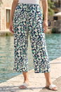 Navy  Petite Floral Stretch Trouser, Image 2 of 4